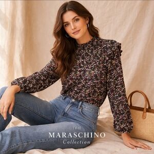 Draper James Floral Prairie Blouse | XXL